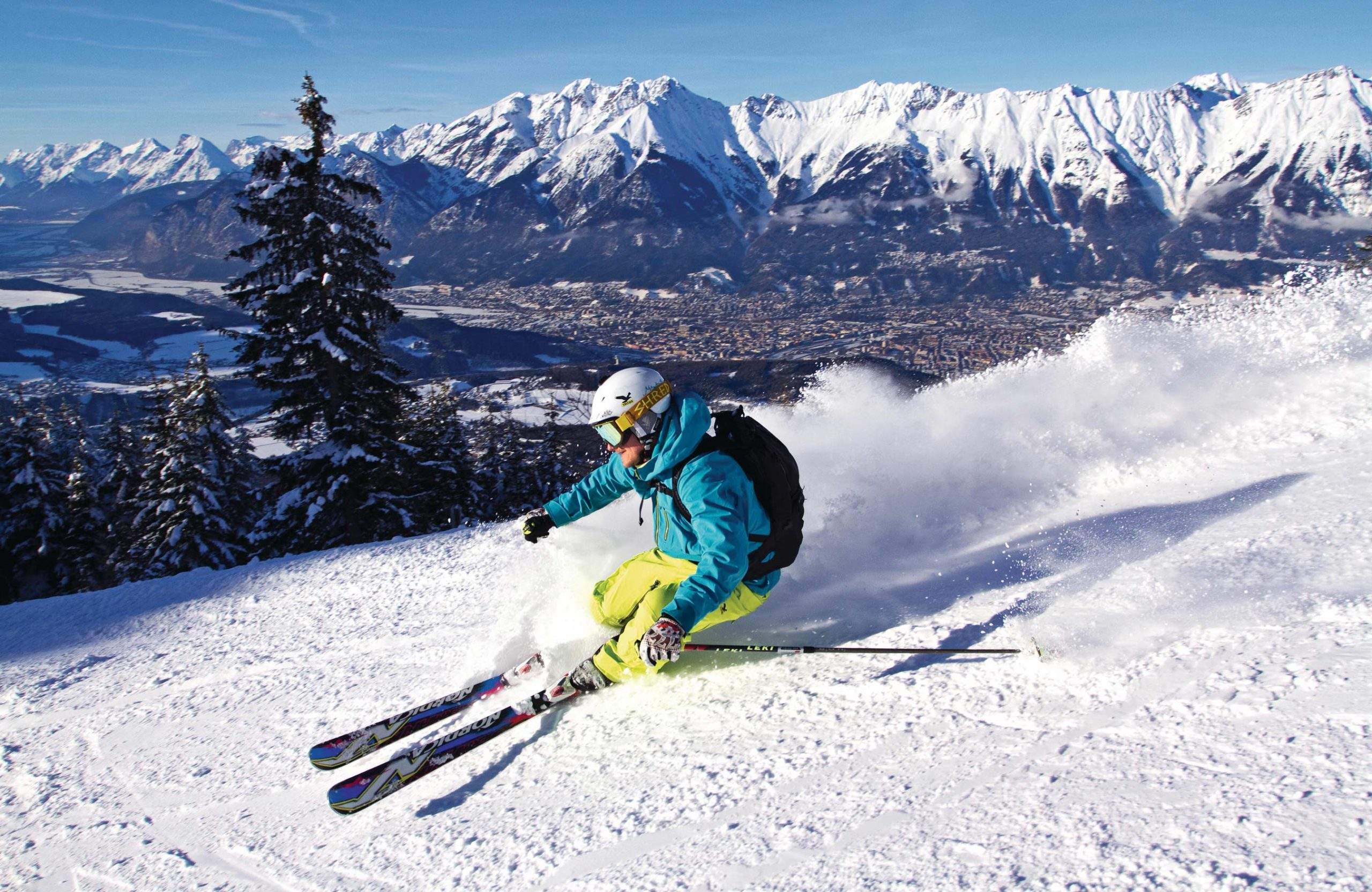 Skiing in Innsbruck living at the Absteige