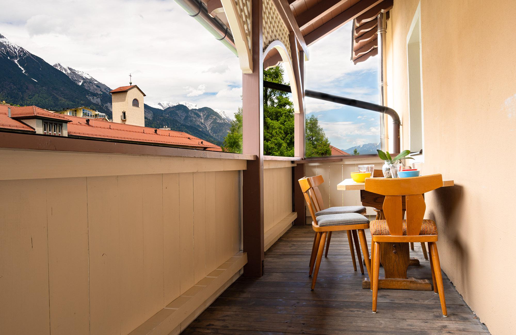 Absteige Innsbruck, Sommerurlaub, Balkon